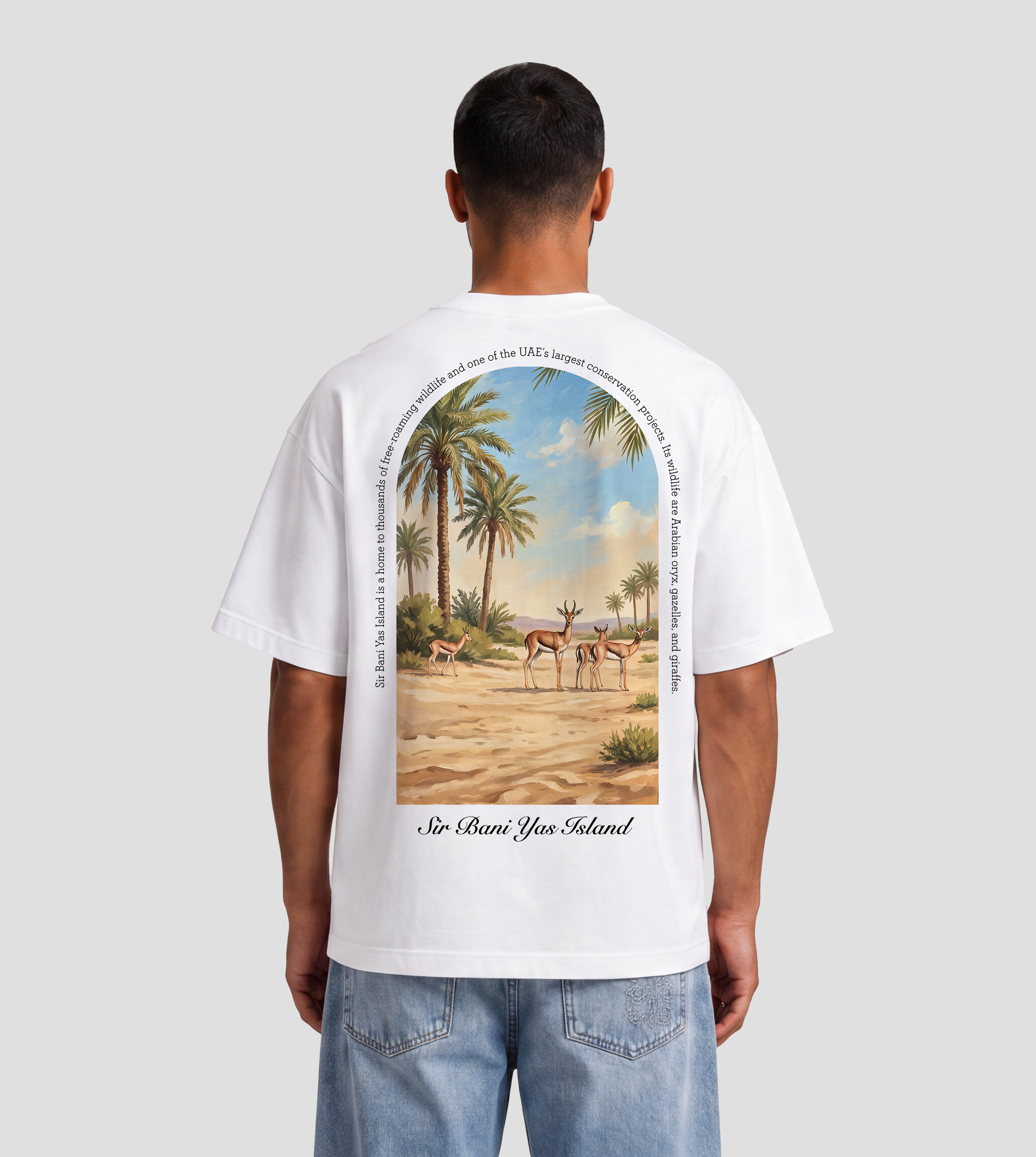 Sir Bani Yas Wildlife Oversized T-Shirt