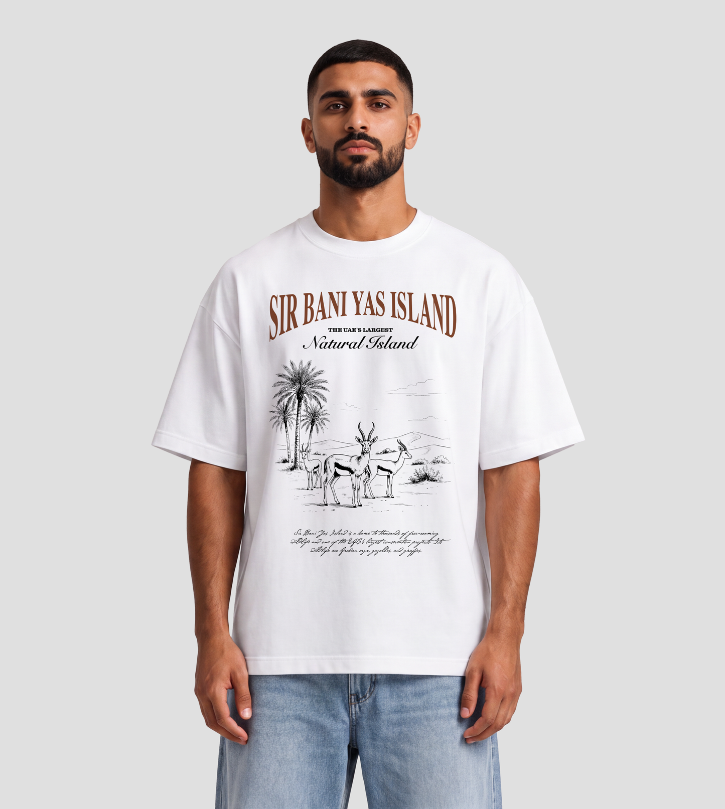 Sir Bani Yas Oryx Oversized T-Shirt