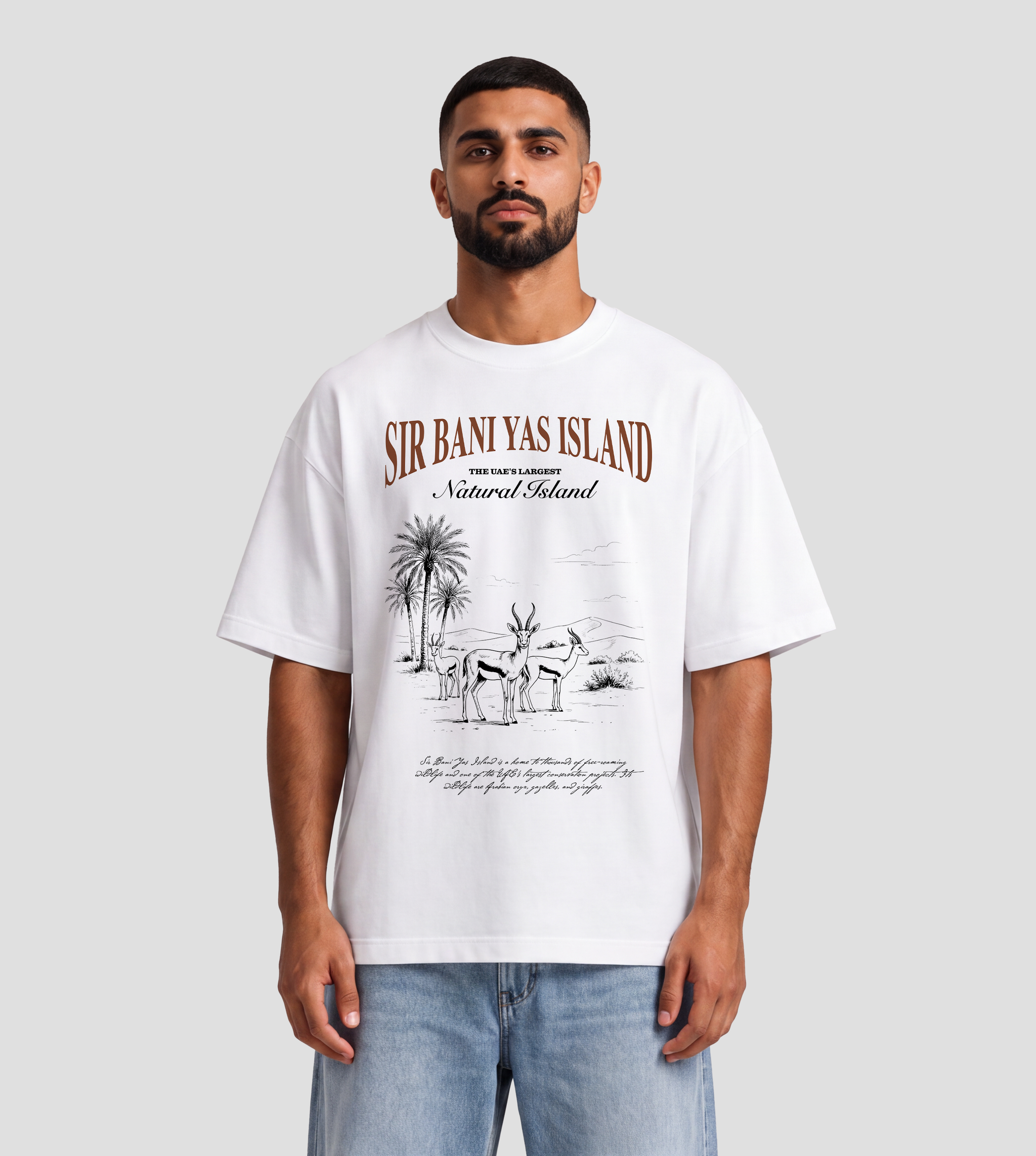 Sir Bani Yas Oryx Oversized T-Shirt