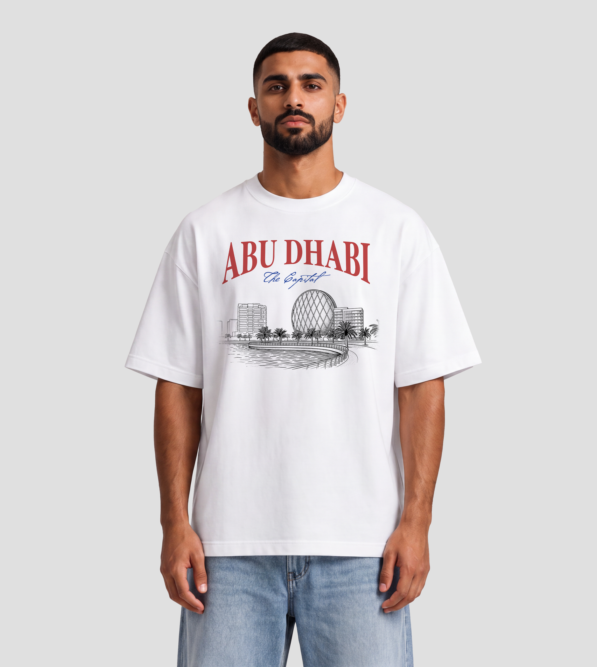 Abu Dhabi Aldar HQ Panorama Oversized T-Shirt