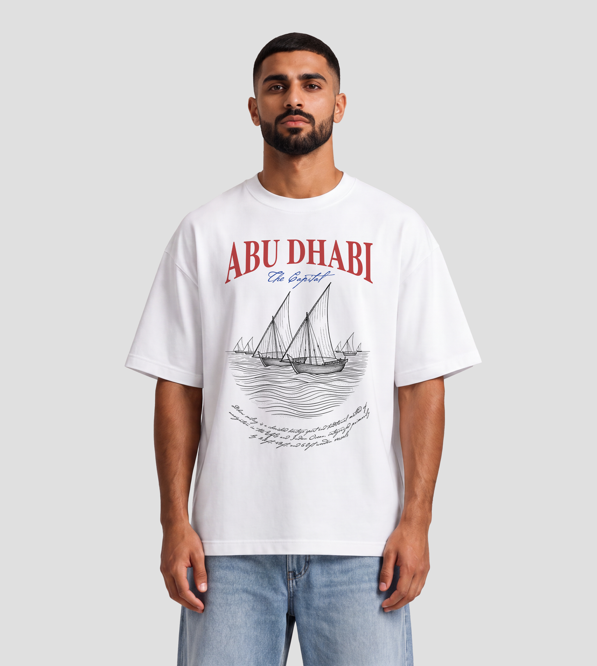 Traditional Dhow Fleet Oversized T-Shirt