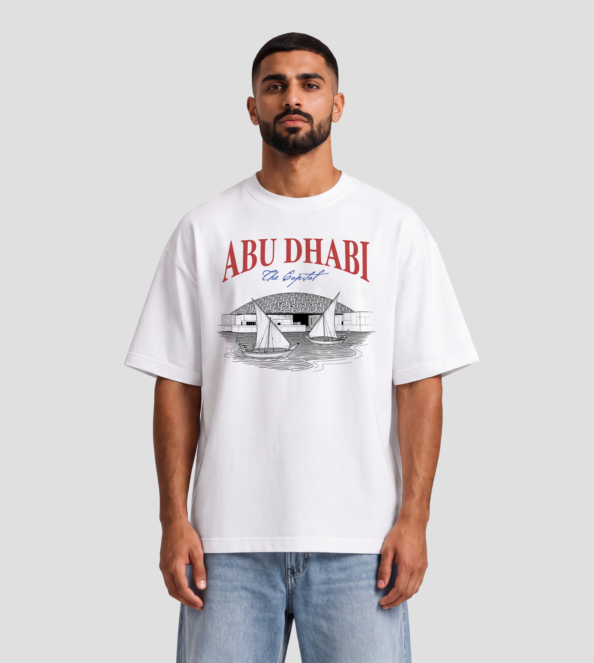 Louvre Abu Dhabi Where Heritage Meets Art Oversized T-Shirt