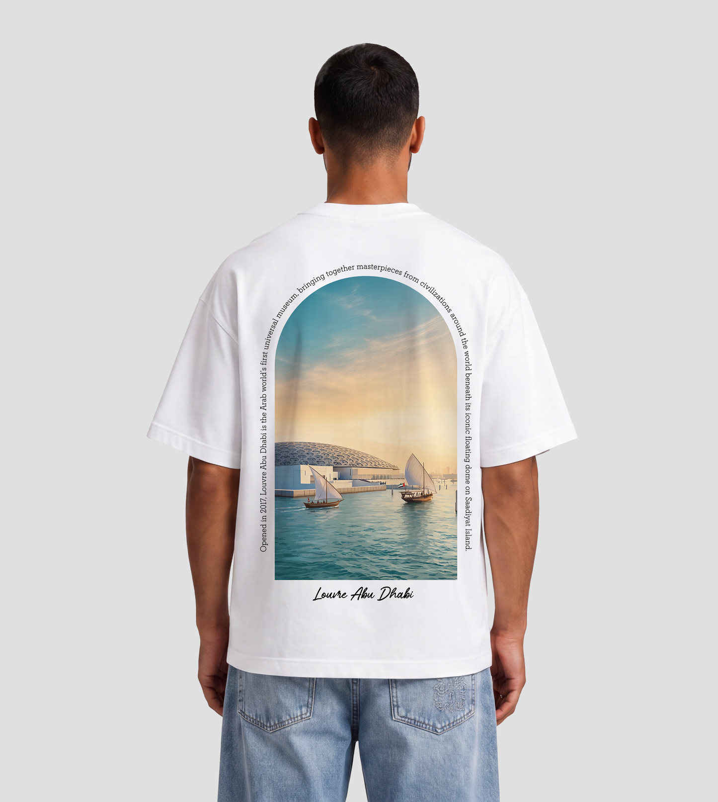 Sailing by the Louvre Abu Dhabi Oversized T-Shirt