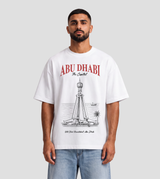 Abu Dhabi Historic Clock Roundabout Oversized T-Shirt