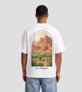 Green Mubazzarah Landscape Oversized Tee