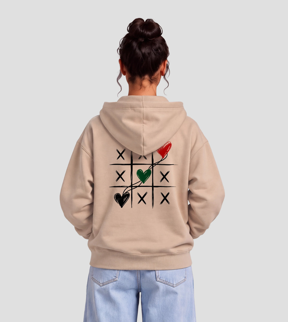 UAE – Three Hearts, One Nation – Oversized Hoodie