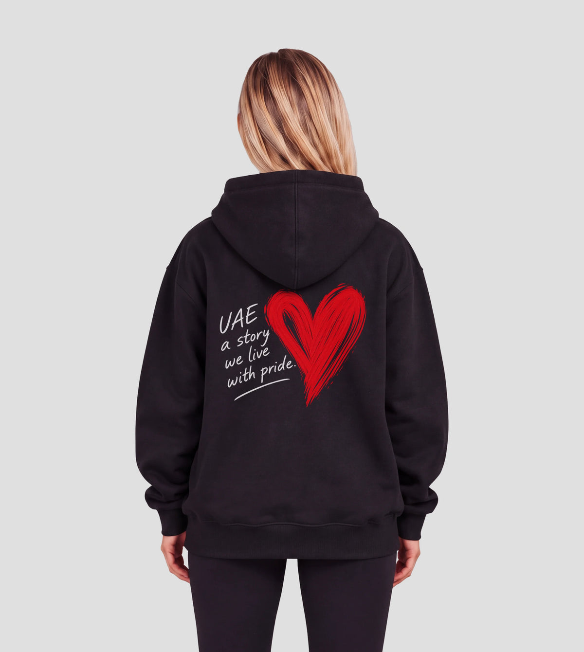 UAE – A Story We Live With Pride – Premium Heavyweight Zip Hoodie
