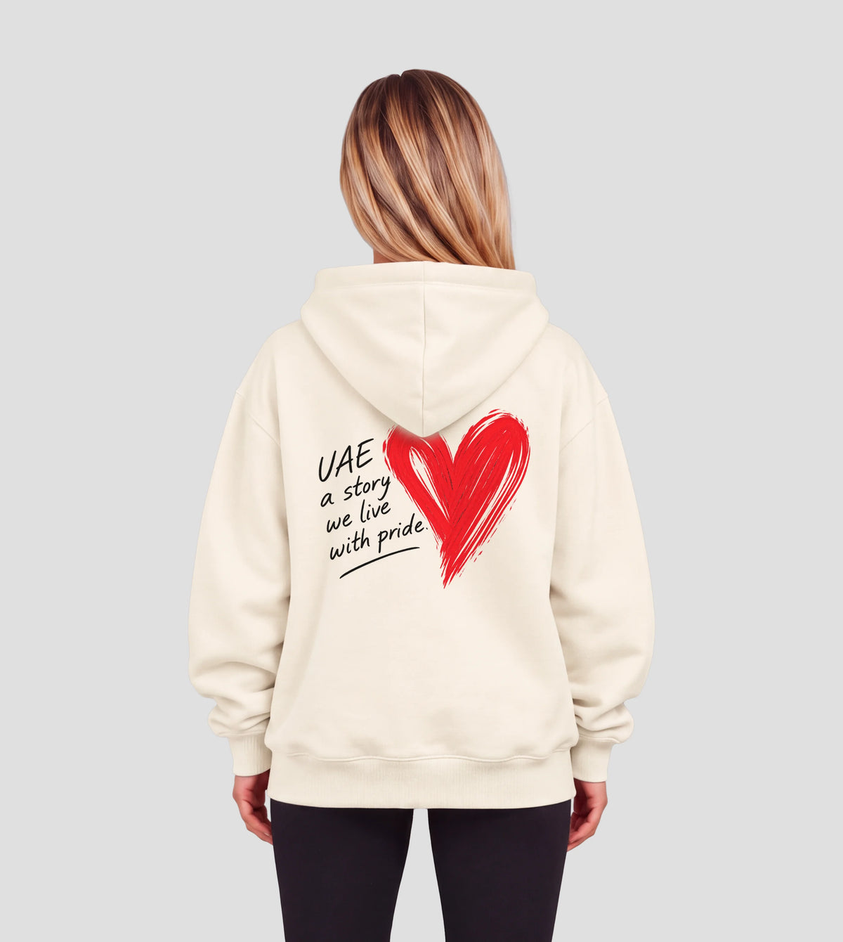 UAE – A Story We Live With Pride – Premium Heavyweight Zip Hoodie
