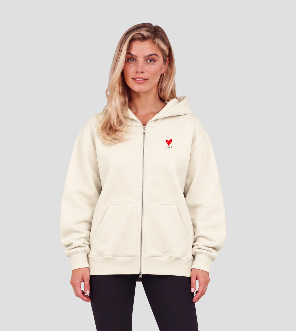 UAE – A Story We Live With Pride – Premium Heavyweight Zip Hoodie