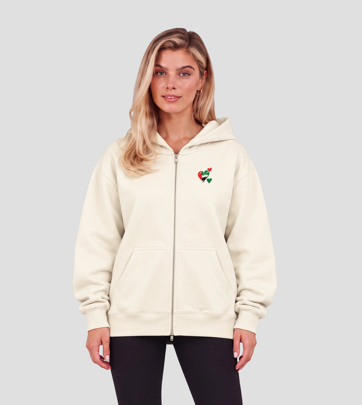 UAE – Hearts of Unity – Premium Heavyweight Zip Hoodie